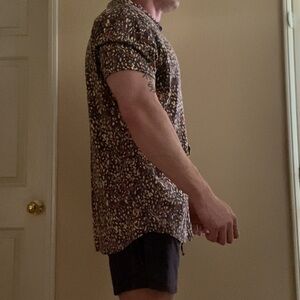 Rip Curl floral short sleeve button up shirt collared graphic tee street wear